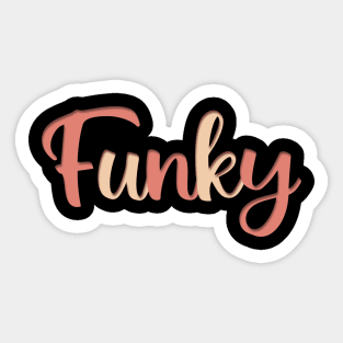 Funky aesthetic design Sticker
